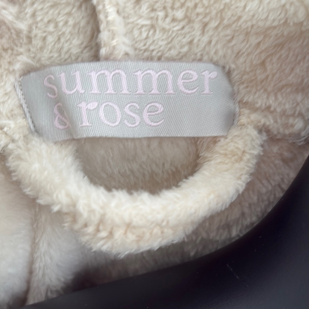 Summer & Rose Cream Hooded Robe - Picture 2 of 3
